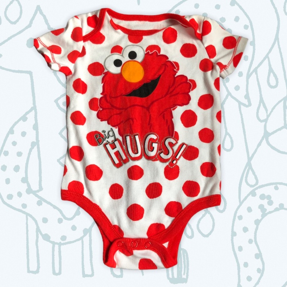 5/$25 Sesame Street Elmo Onesie NWOT